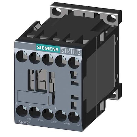 Siemens 3RH21221BG40 - IEC Control Relay, 2 NO/2 NC, 125 V DC, 10 A