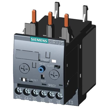 Siemens 3RB31234PB0 - Overload Relay, 1 NC/1 NO, 1 A Min current, 4 A Max current, 690 V AC