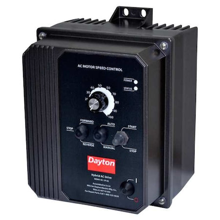 Dayton 13E634 - Variable Frequency Drive, Black/Gray