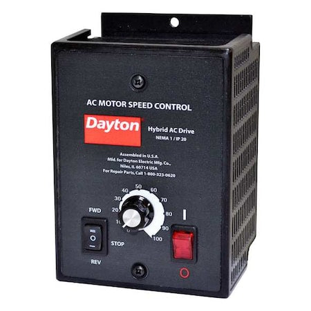 Dayton 13E660 - Variable Frequency Drive, Black/Gray