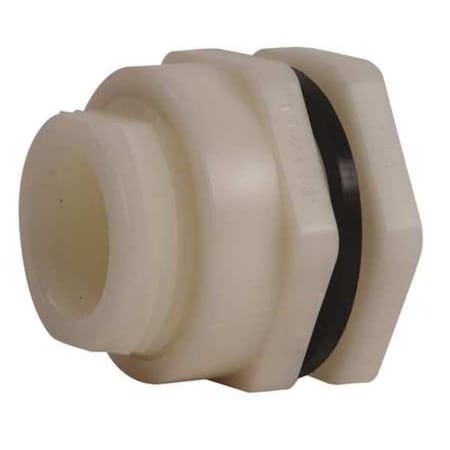 Hayward Flow Control BFAS3030TES - Bulkhead Fitting, 3", PP/EPDM, FPT x FPT