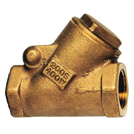 Milwaukee Valve 509Y 1 1/4" - 1-1/4" FNPT Bronze Swing Y Check Valve