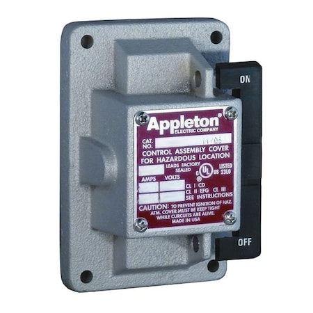 Appleton Electric EDKR32Q - Rocker Cover/Chamber, 2-Pole, 1 Gang, 30 A