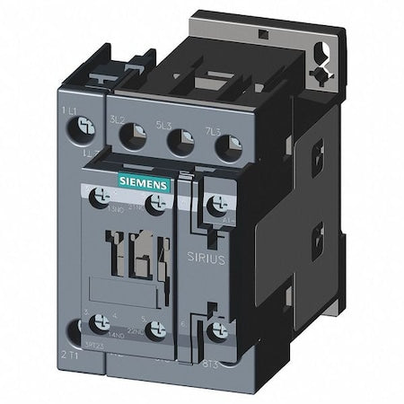 Siemens 3RT23251AP60 - IEC Magnetic Contactor, 1 NC/1 NO, 220 V-240 V AC, 4 P, Non-Reversing, Screw