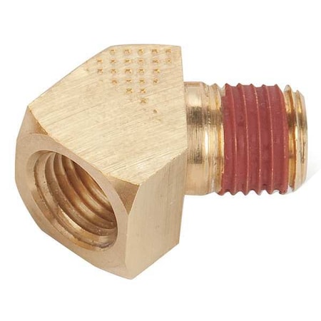 Parker VS2214P-6-6 - 45 Degree Street Elbow Brass Street Elbow, 45 Degrees, 3/8 in Female NPT X 3/8 in Male NPT