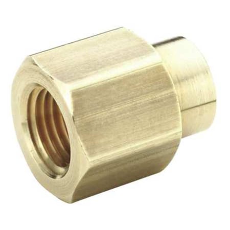 Parker 208P-4-2 - Reducing Coupling Brass Dryseal Pipe Fitting, 1/4 in Female NPT X 1/8 in Female NPT