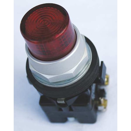 Eaton HT8GBRF1Q1F7 - Illuminated Push Button, 30 mm, 2 NO/2 NC, Red