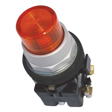 Eaton HT8GBAF1Q1L1 - Illuminated Push Button, 30 mm, 2 NO/2 NC, Amber
