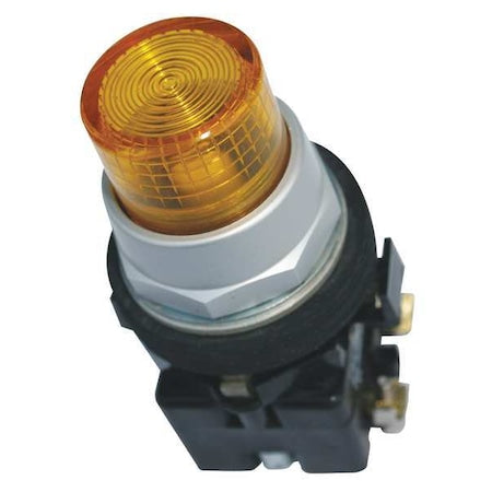 Eaton HT8GBYABF3 - Illuminated Push Button, 30 mm, 1 NO/1 NC, Yellow