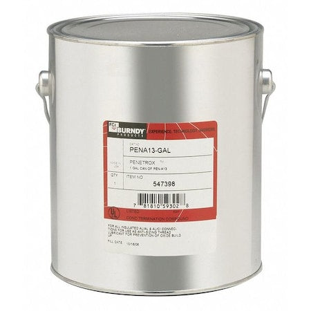 Burndy PENA13GAL - Oxide Inhibitor,Al-Al/Al-Cu,1 Gal Can