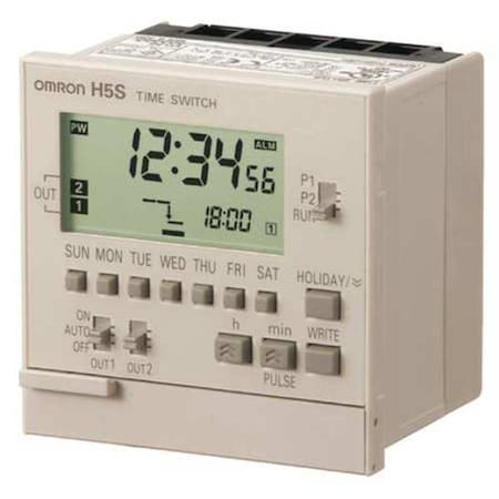 Omron H5S-YB2-X - Electronic Timer,365 Days,(2) SPST-NO