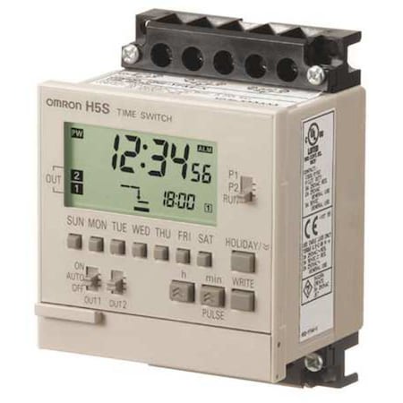 Omron H5S-YFB2-X - Electronic Timer,365 Days,(2) SPST-NO