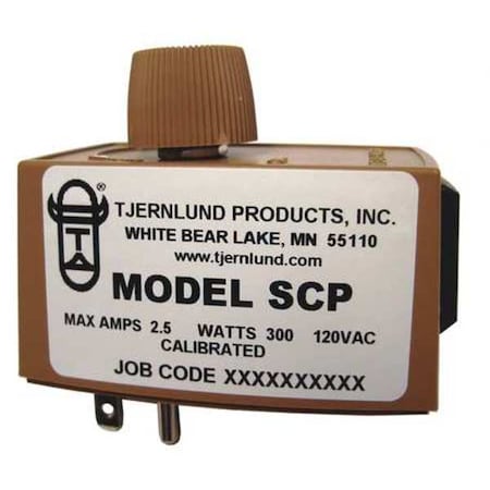 Tjernlund Products SCP - Speed Control, 125 V AC, 3 A, Dial