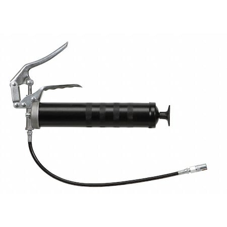 Westward 15F196 - Manual Grease Gun, Pistol-Grip Handle, Cartridge Load, Flex Nozzle, Fixed Stroke, 56 Strokes per Oz
