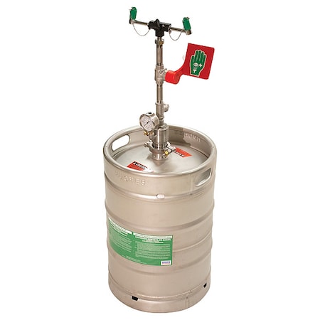 Hughes 15GEW - Portable Eyewash Station,15 gal,SS