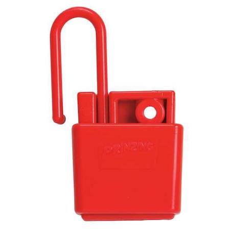 Brady LH220A-RD - Lockout Hasp, Red, Plastic, 1 Max. No. of Padlocks, 1 1/2 in Max. Shackle Dia.