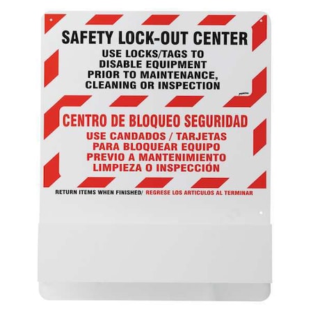 Brady 3013 - Lockout Board,30 In H
