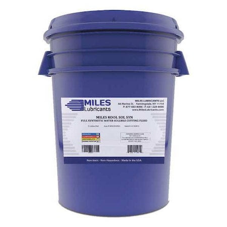 Miles Lubricants MM2000903 - Full Synthetic Cutting Fluid,5 gal.,Pail