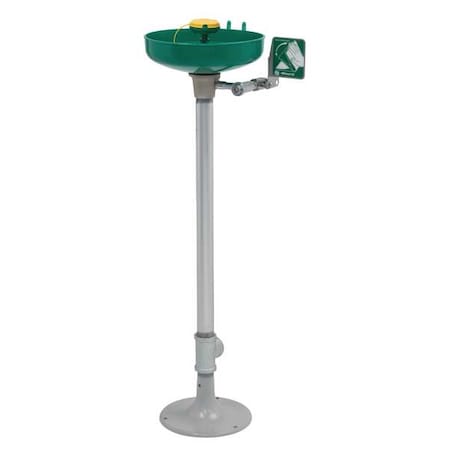 Haws 7261-7271 - Plumbed Eyewash, Floor Mount, Plumbed, 38 in H., 15 in W