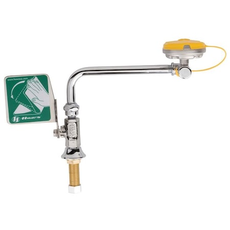 Haws 7612LH - Plumbed Eyewash, Counter Mount, Plumbed, 10 in H., 17 in W