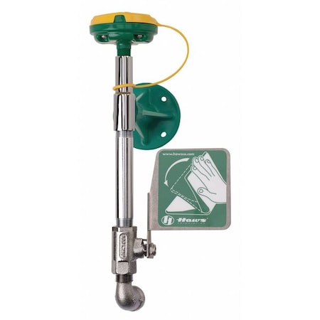 Haws 7324 - Plumbed Eyewash, Wall Mount, Plumbed, 13 in H., 5 in W