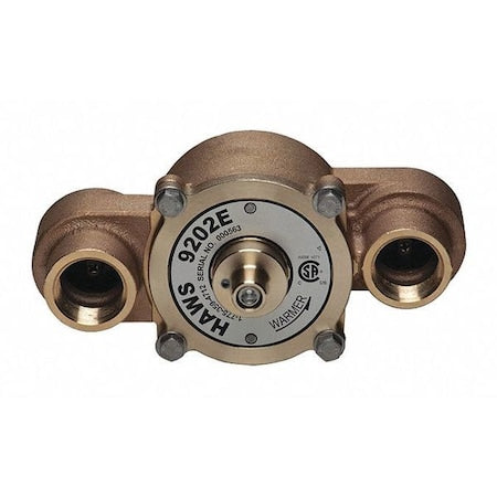 Haws 9202E - Emergency Mixing Valve, Brass, Yellow, For Use With, Eyewashes, Showers