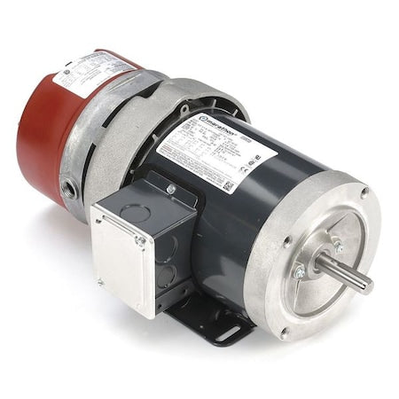 Leeson 056T17F5348 - Brake Motor,1/3hp,1725 RPM,208-230/460 VAC