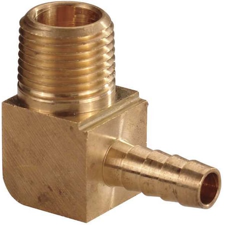6AFR2 - Hose Barb,1/2 In Barb,1/4 In MNPT,Brass