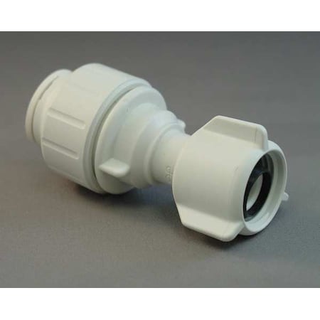 John Guest PEISTC20C75 - Push-Fit Adapter Fitting, 1/2 in x 7/8 in to 15/16 in Tube Size, Plastic, White