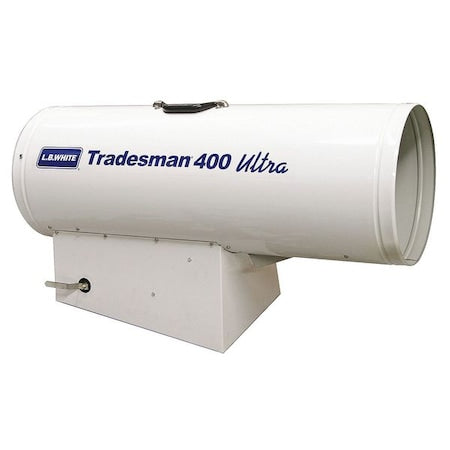L.B. White CP400HUPN21163T - Portable Gas Torpedo Heater, Liquid Propane, Direct Spark, 250,000 to 400,000 Btu H, 34 1/2 in L