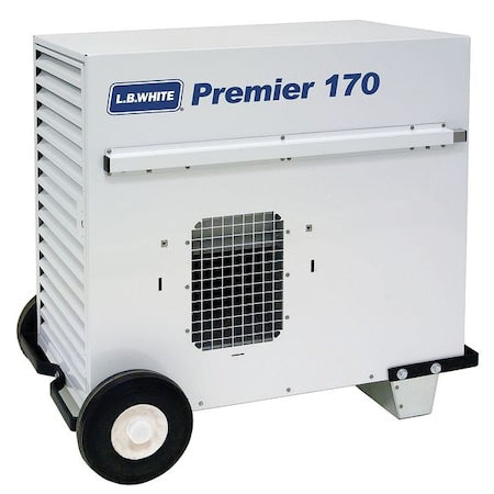 L.B. White TS170BSPN22168T - Portable Gas Ducted Tent and Remediation Heater, Propane, Direct Spark, 24 1/4 in Wx