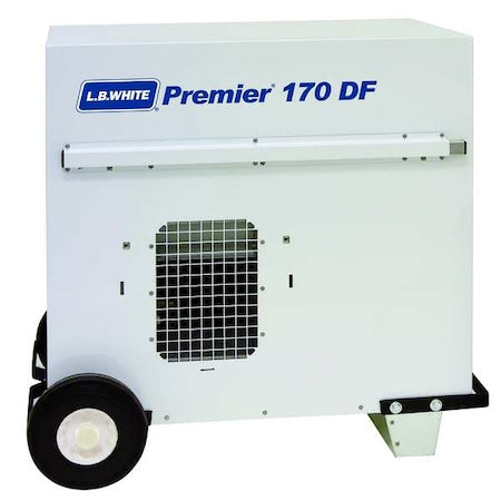 L.B. White CS170BSDN22168T - Portable Gas Ducted Tent and Remediation Heater, Natural Gas, Liquid Propane, Direct Spark, 32 in L