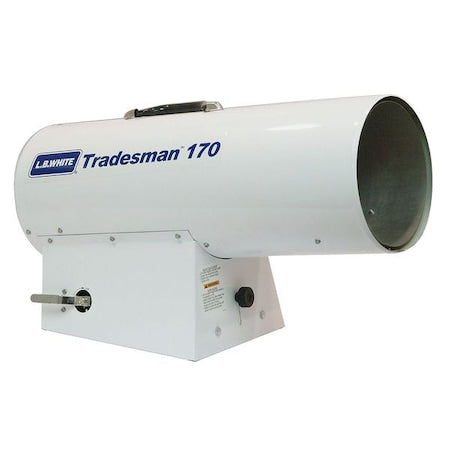 L.B. White CP170ESPN21163T - Portable Gas Torpedo Heater, Liquid Propane, Direct Spark, 10 in Wx 24 in L
