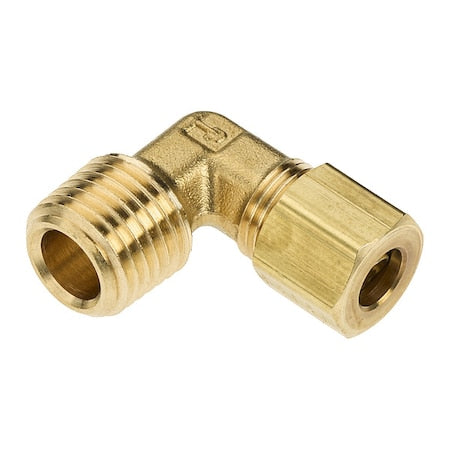 Parker 169C-4-4 - Elbow, Brass, Comp. 1/4 in, MNPT 1/4 in