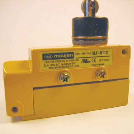 Moujen MJ1-6112 - Heavy Duty Limit Switch, Plunger, Roller, SPDT