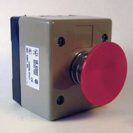 Relay And Control 1MHC - Mushroom Head Control,1 Red Buttn,Nema 4