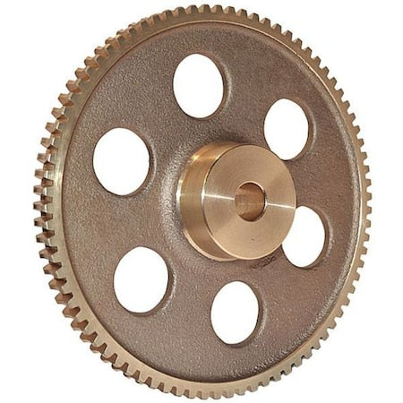 Boston Gear GB1054 - Worm Gear,12 DP,14.5 PA,80 Teeth,RH,Bronze