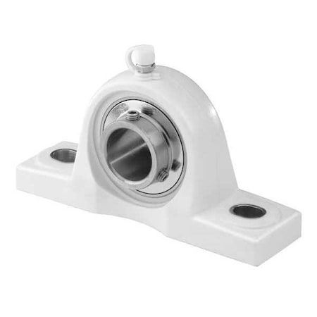 Tritan 2101101241 - Pillow Block Bearing, Pressed Steel Housing Material, Set Screw, Ball, 3/4 in Dia, Stainless Steel Insert Material