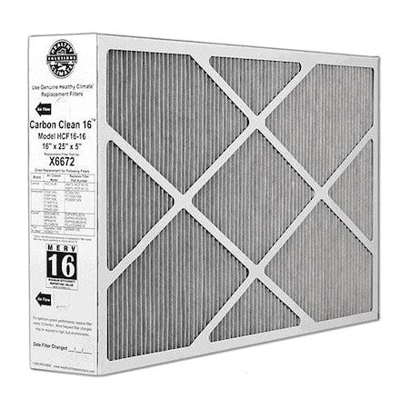 Lennox X6672 - Pleated Air Filter,16in X25in X5in,MERV16