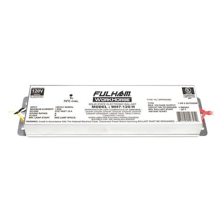 Fulham WH7-120-H - Fluorescent Ballast,Instant,Work Horse,1 PK
