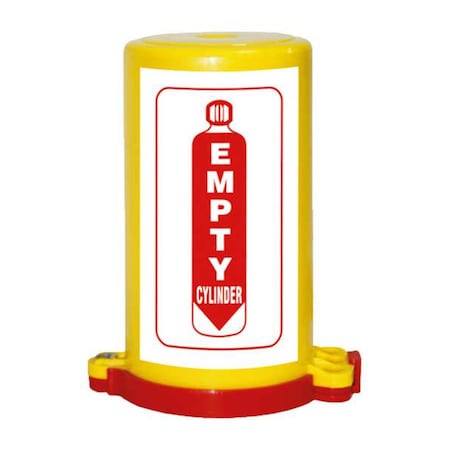 Accredo Safety 7312 - Cylinder Lockout,Empty Status,Poly,4"x4"