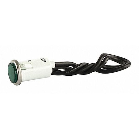 Nsi 79740LW - Round Indicator Green Lens .500 Cutout