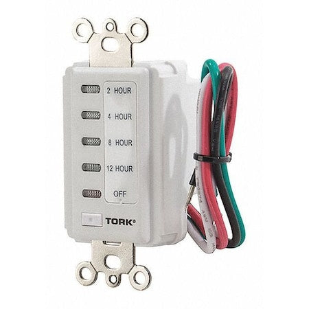 Nsi Tork D212HW - Wall Switch Timer, White, 120 V AC