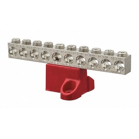 Polaris GBA20-10 - Isolated Ground Bar, Electrical Enclosures, 600 V