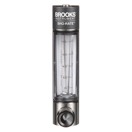 Brooks 1250AD6073AFSVV - Flowmeter,Air,2 to 25 SCFH,Glass