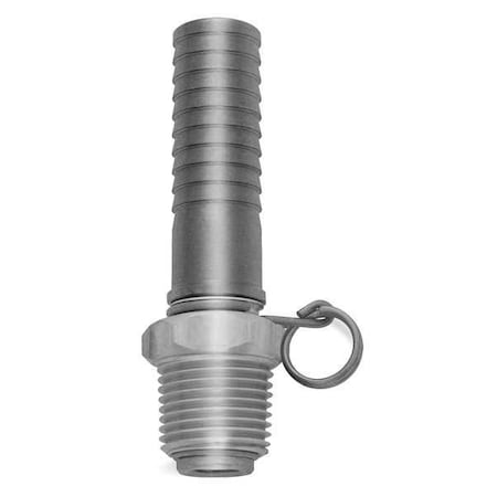 Sani-Lav N20S - Swivel Hose Adapt,3/4 MGHT/Hose Barb,SS