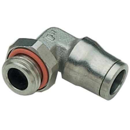 Legris 3699 04 10 - Push-Fit Elbow Fitting, 5/32 in Tube Size, Brass, Silver
