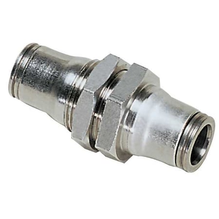 Legris 3616 12 00 - Push-Fit Union Fitting, 15/32 in Tube Size, Brass, Silver