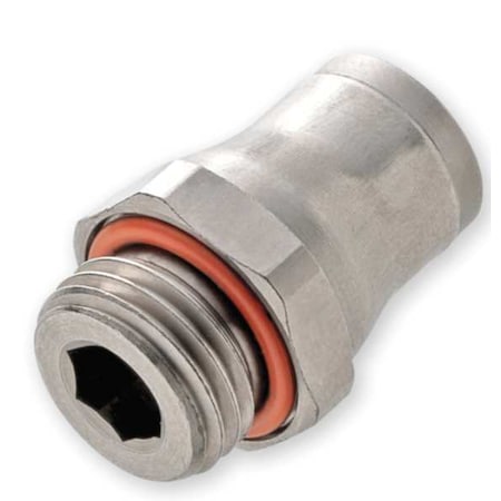Legris 3601 10 17 - Push-Fit Adapter Fitting, 13/32 in Tube Size, Brass, Silver