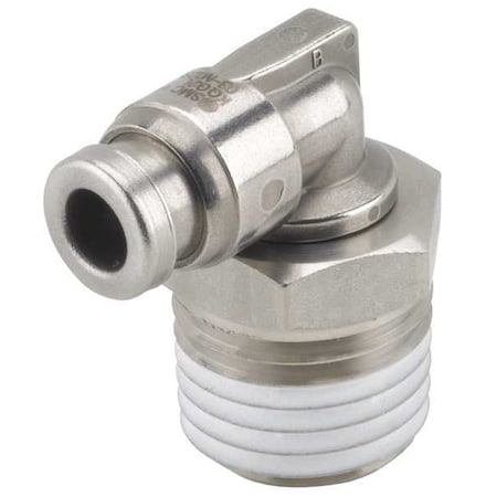 Smc KQG2L13-N04S - 1/2" Tube x MNPT SS Male 90 Degree Elbow